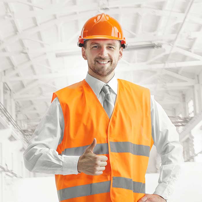 QIA professional home services technician giving thumbs up in Dammam